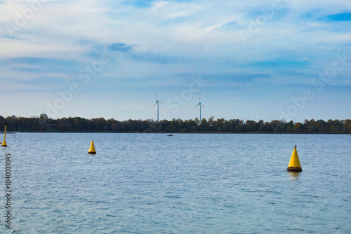 Kulkwitzer See bei Leipzig im Herbst, Leipzig, Markranstädt, Landkreis Nordsachsen, Sachsen, Deutschland photo