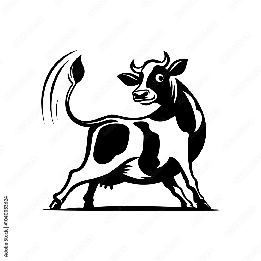 Obraz premium Funny Cow