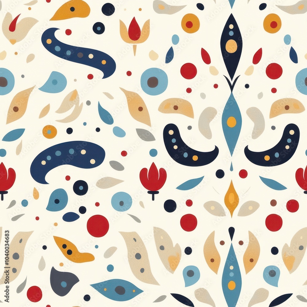 Turkish Inspired Seamless Flat Design Pattern Turkish Inspired Seamless Flat Design Pattern