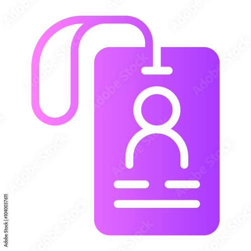 id card gradient icon