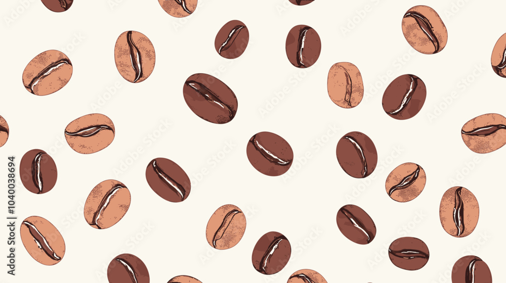 Coffee beans cafe isolated coffe on white background. Vector illustration Coffee beans cafe isolated coffe on white background. Vector illustration