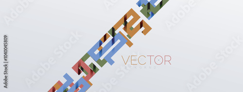 Color bend lines with shadow texture effect. Vector Illustration For Wallpaper, Banner, Background, Card, Book Illustration, landing page