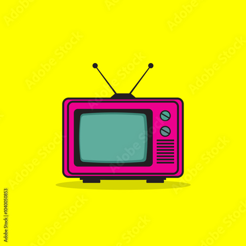 old or retro tv icon vector