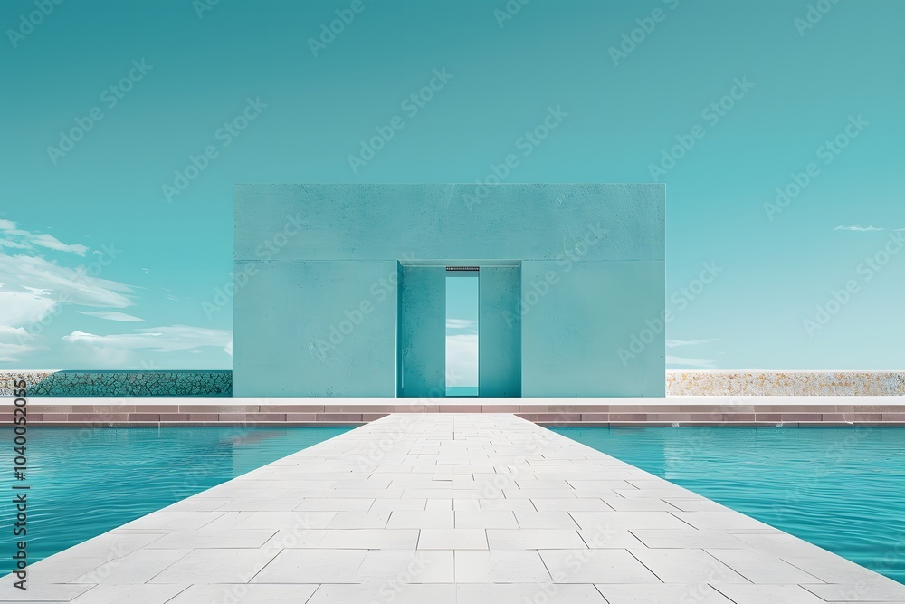 Serene Modern Architecture by Tranquil Waters Serene Modern Architecture by Tranquil Waters