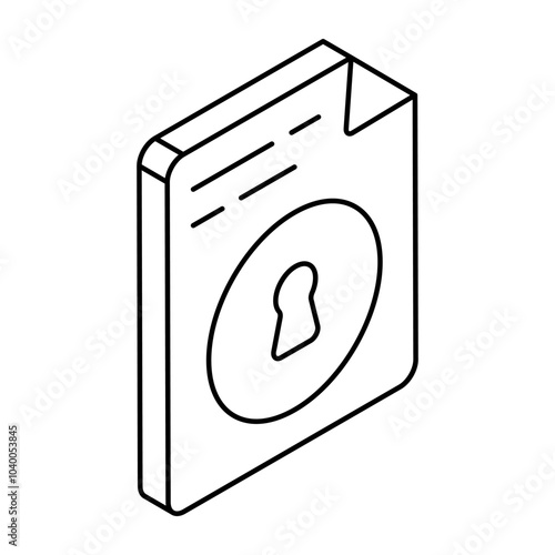 Creative design icon secure file