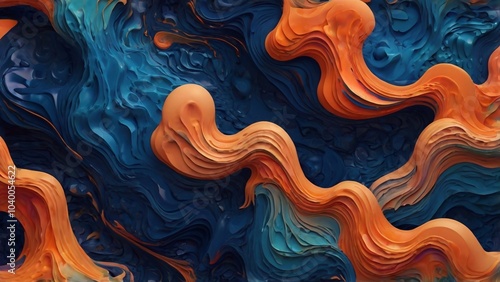 abstract background with waves