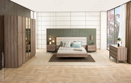 modern practical bedroom and interior design