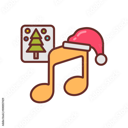 Carol Filled Icons , Vector illustration