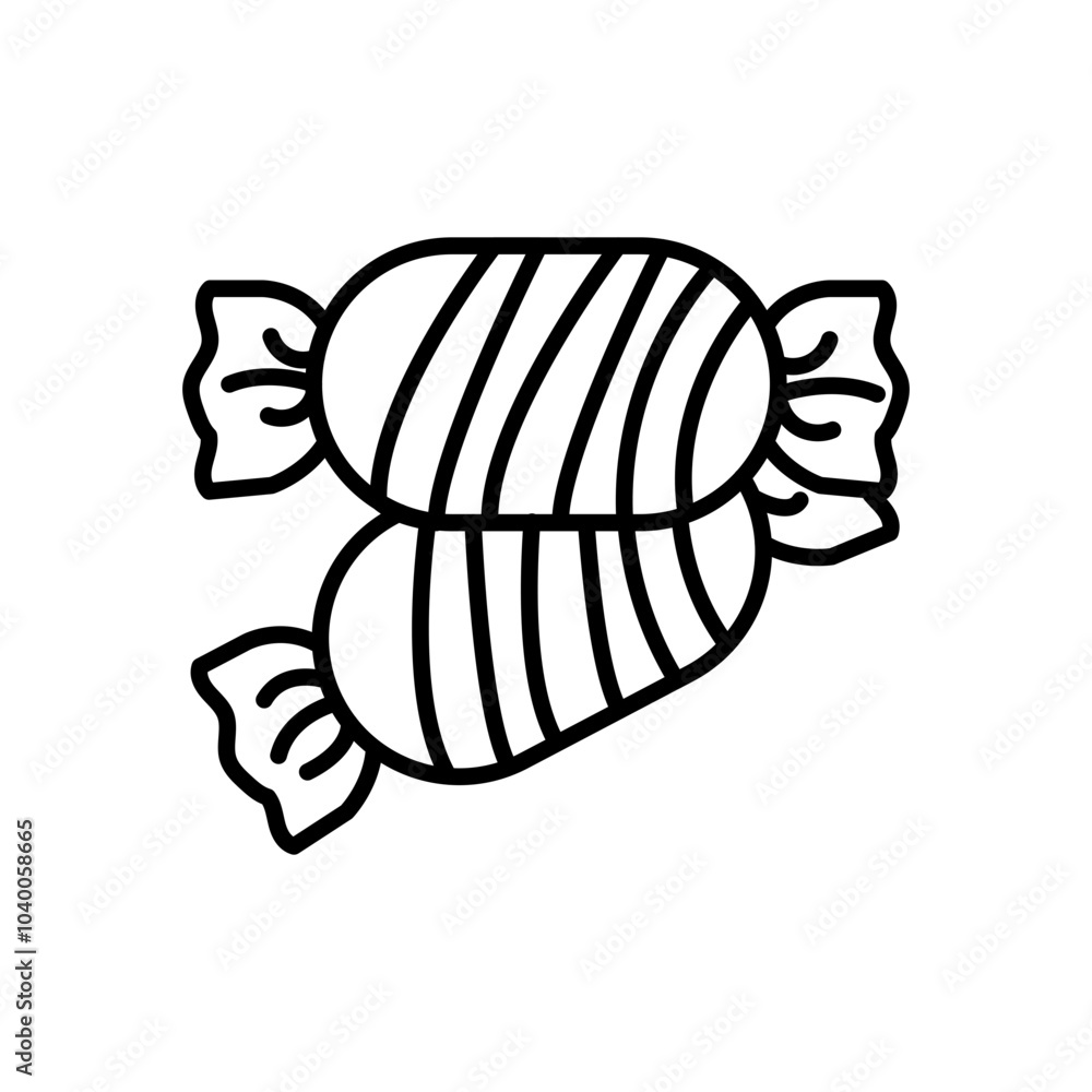 Candy Outline Icon, Vector illustration Candy Outline Icon, Vector illustration