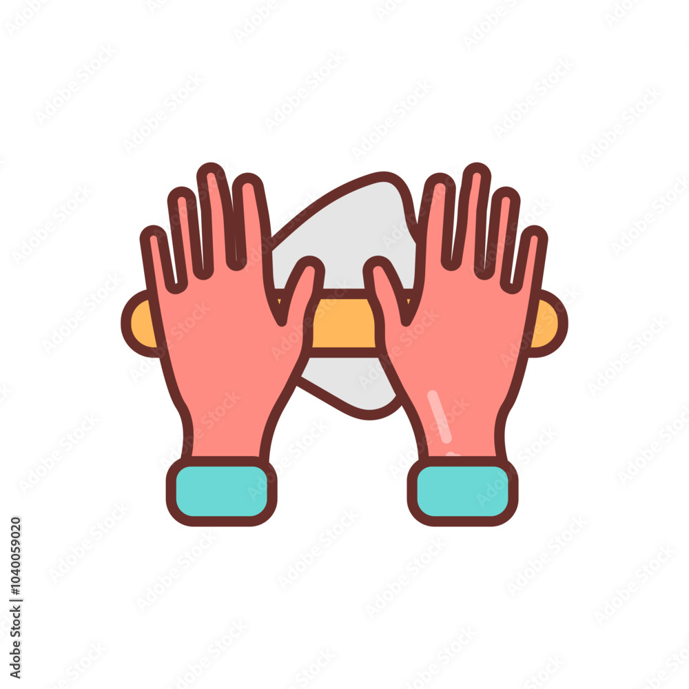 Obraz premium Baking Filled Icons , Vector illustration