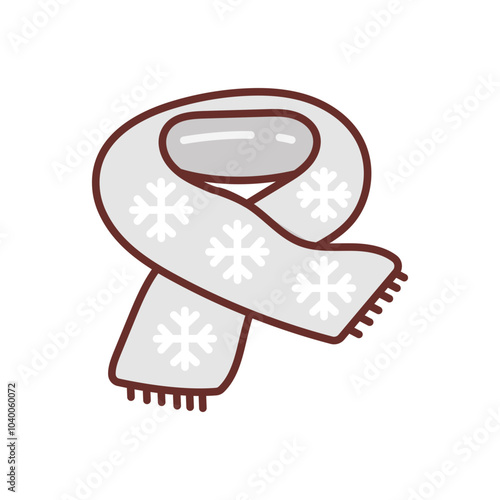 Scarf Filled Icons , Vector illustration