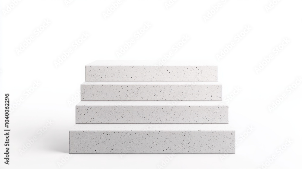 Minimalist White Stacked Blocks on a Clean Background for Modern Design Aesthetics Minimalist White Stacked Blocks on a Clean Background for Modern Design Aesthetics