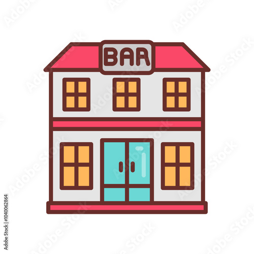 Bar Filled Icons , Vector illustration
