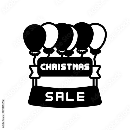 Sale Glyph Icon, Vector illustration