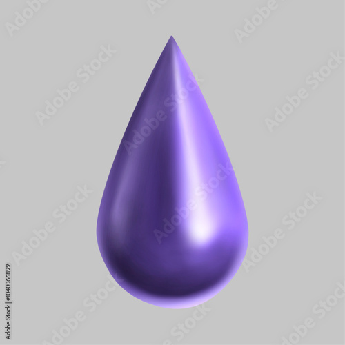 紫色の雫型のイラスト、すみれ色のイラスト、ティアドロップ型のイラスト、紫色の涙
