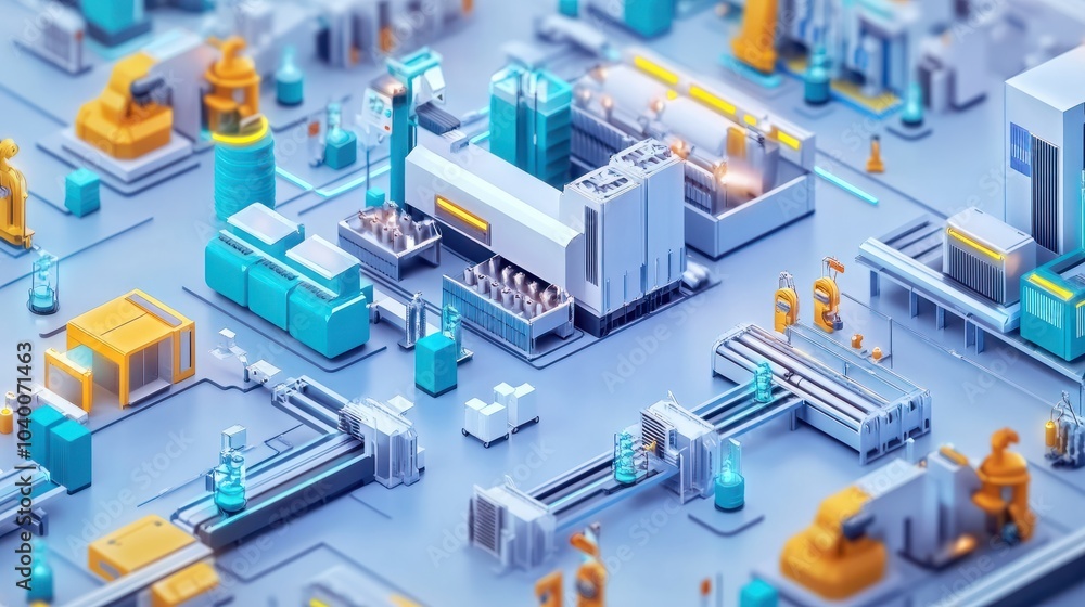Production Management: Optimizing Efficiency and Quality in Manufacturing Processes, Industry 4.0 concept Production Management: Optimizing Efficiency and Quality in Manufacturing Processes, Industry 4.0 concept