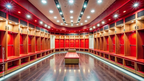 Macro Photography of Changing Room Details at Emirates Stadium, Home of FC Arsenal in London