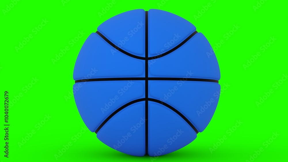 Basketball with green background Basketball with green background