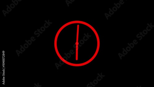 abstract new fast clock icon animation background 4k