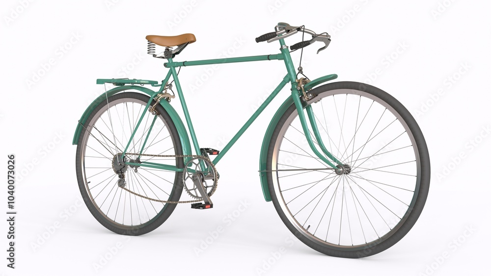 Fototapeta premium bicycle with white background