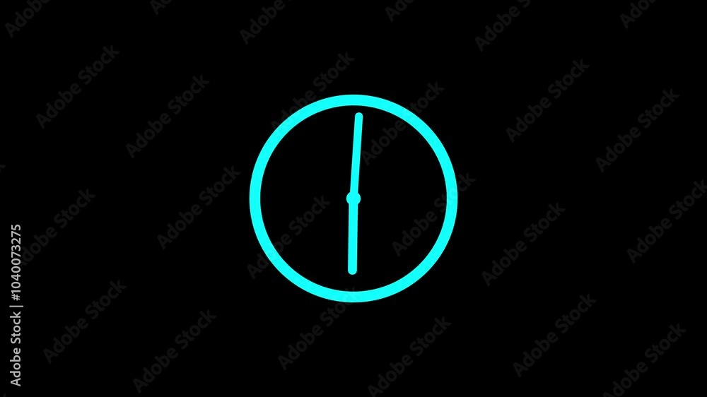 abstract new fast clock icon animation background 4k abstract new fast clock icon animation background 4k