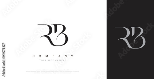 Initial RB Logo Design Vector 