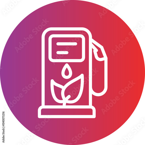 Biofuel vector icon style