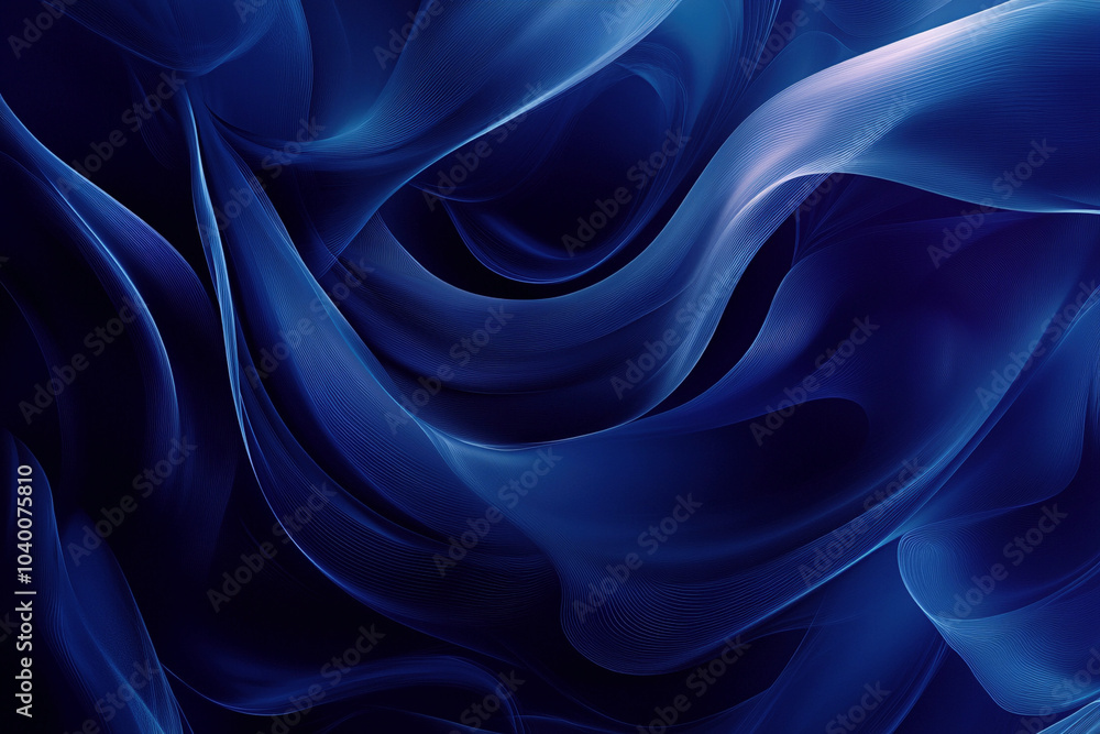 Obraz premium blue silk