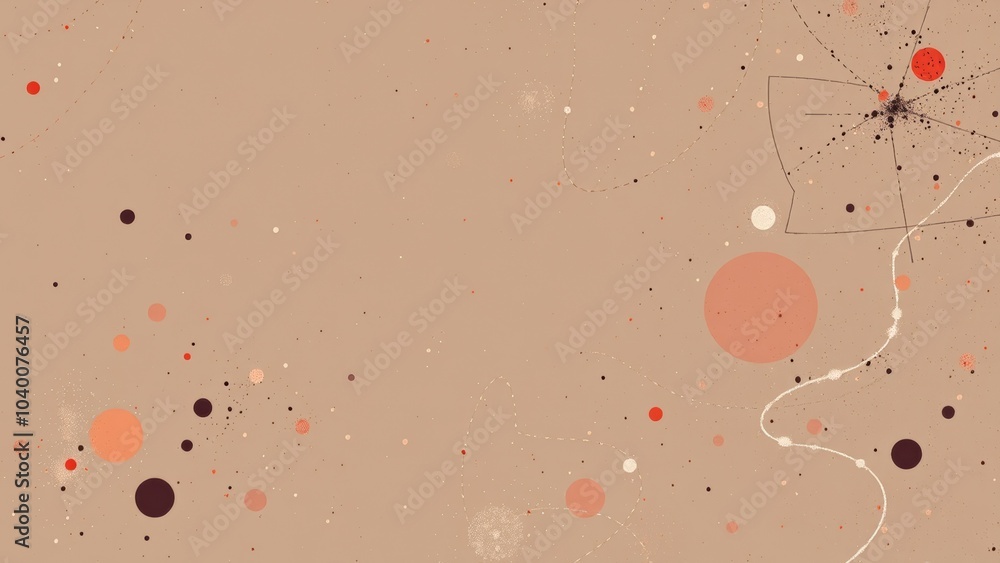 Abstract beige background with colorful dots Abstract beige background with colorful dots