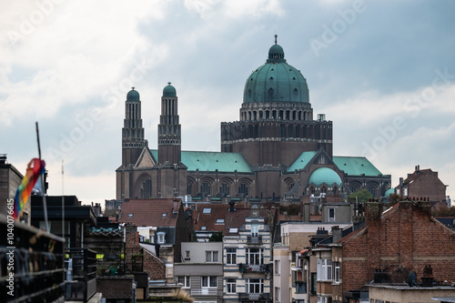 The National Basilica of the Sacred Heart in Koekelberg, Jette, Brussels Capital Region, Belgium, OCT 16, 2024 photo