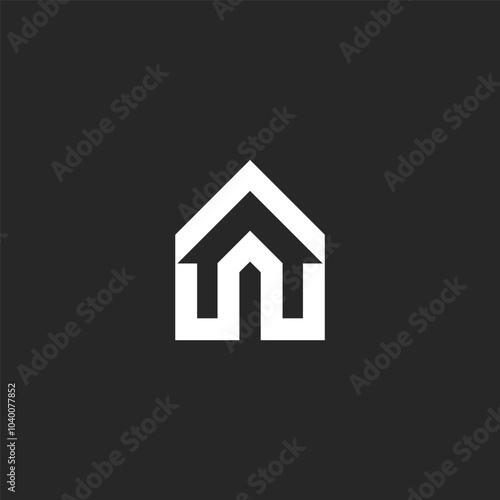 simple minimalist, house, architect drafter house designer bold line vector illustration