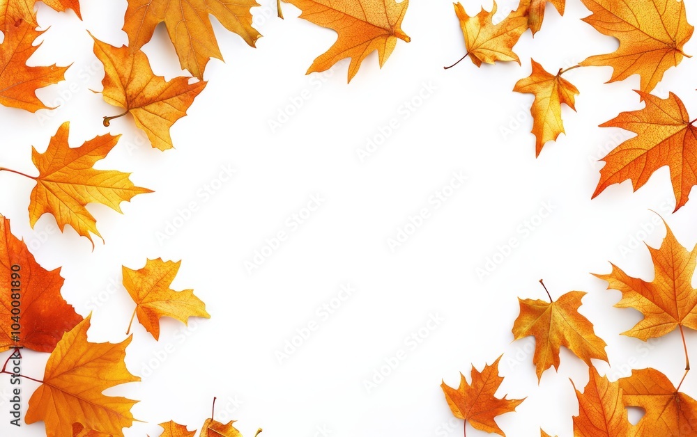 Autumn composition. Frame made of autumn leaves, Autumn composition. Frame made of autumn leaves,