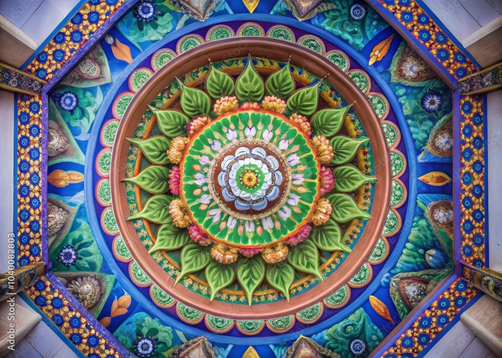 Mandala Graphical Pattern Design: Intricate Symmetry for Mindfulness and Relaxation Mandala Graphical Pattern Design: Intricate Symmetry for Mindfulness and Relaxation
