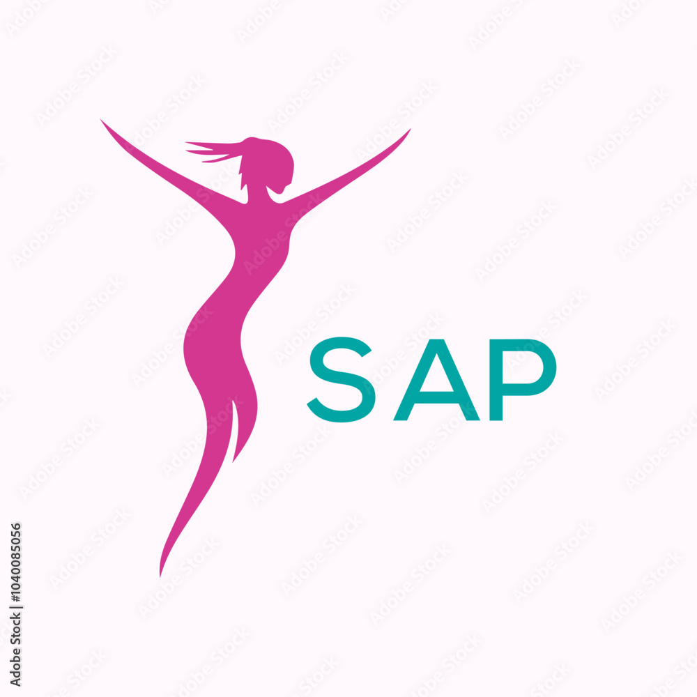 Letter SAP creative logo design vector Letter SAP creative logo design vector