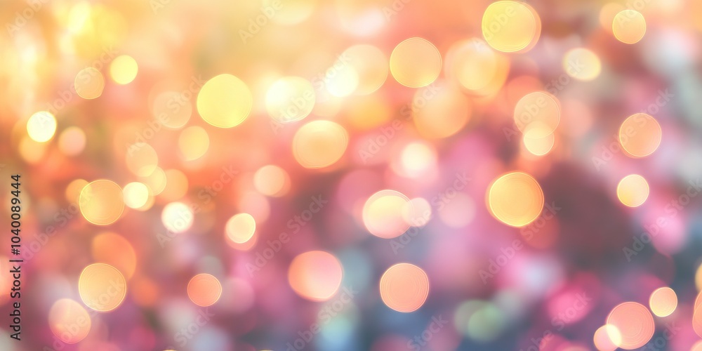 Blurred bokeh lights in gentle pastel colors with light orbs Blurred bokeh lights in gentle pastel colors with light orbs