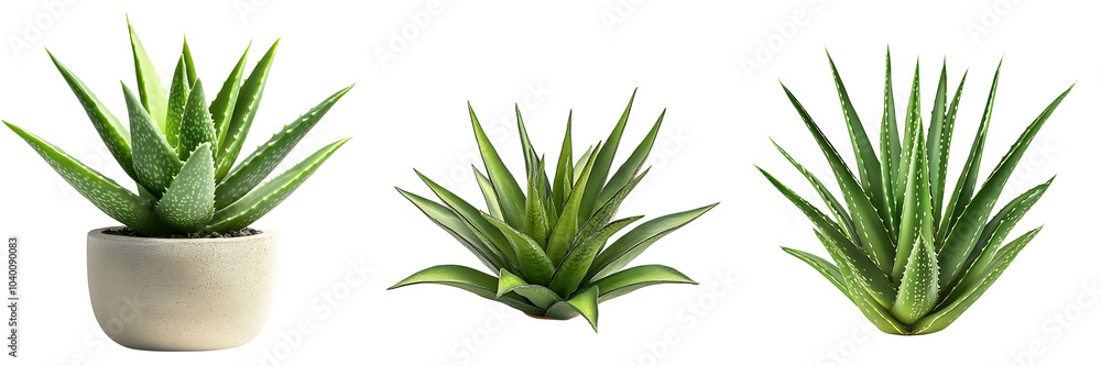 Set of a single aloe vera plant isolated on transparent background (3) Set of a single aloe vera plant isolated on transparent background (3)