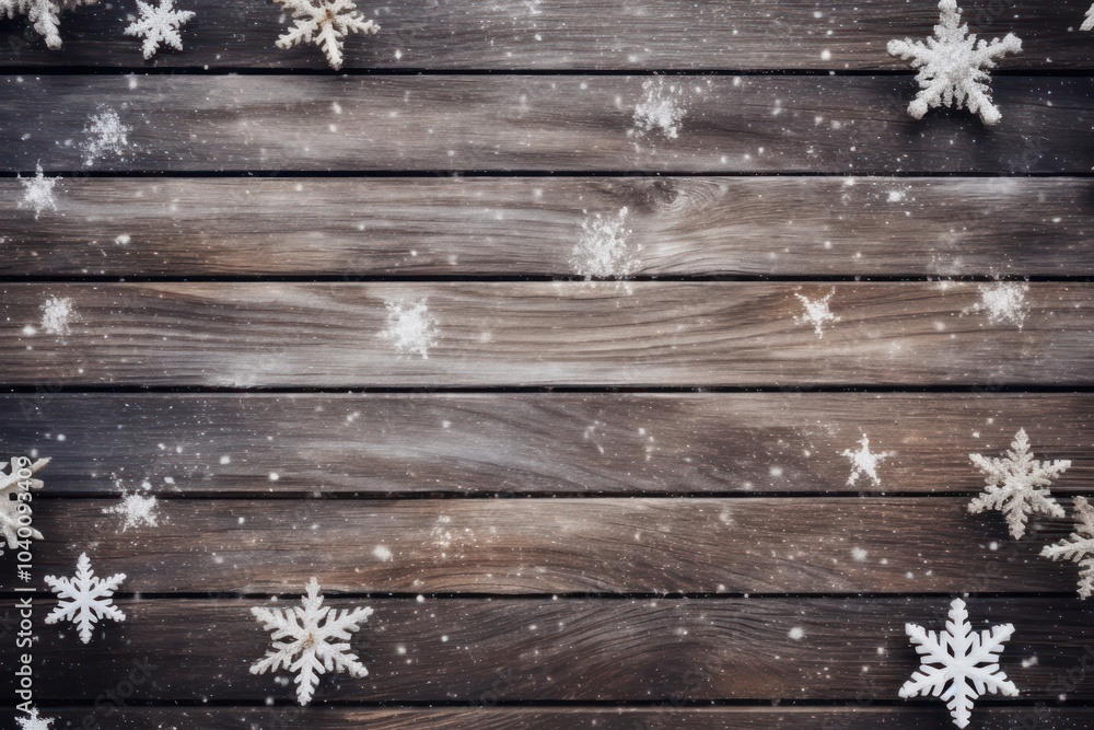 Christmas wooden background snow backgrounds snowflake. Christmas wooden background snow backgrounds snowflake.