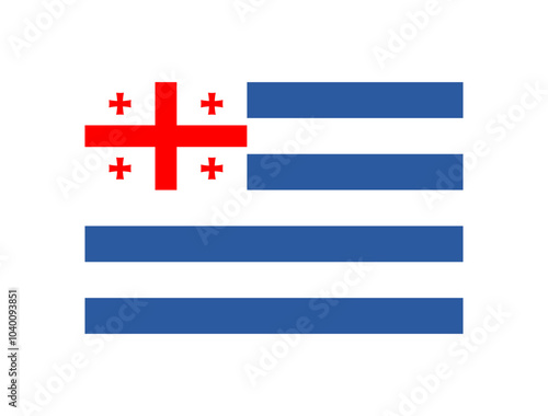 Flag of Autonomous Republic of Adjara or Achara, Georgia	