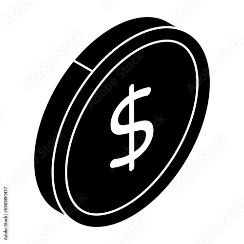 An icon design of dollar 
