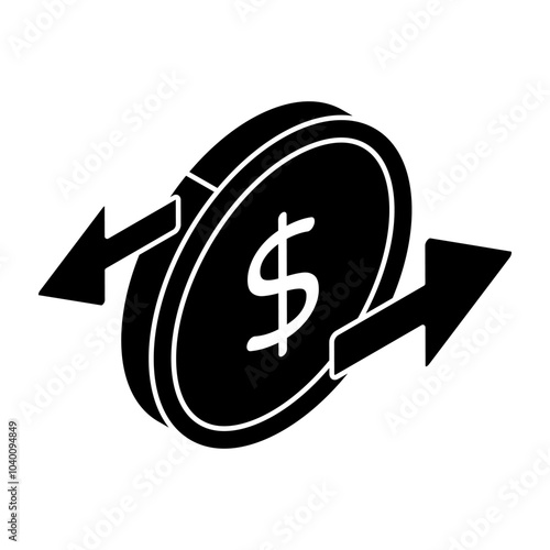 An icon design of dollar 