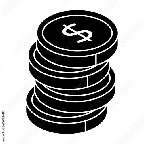 An icon design of dollar 