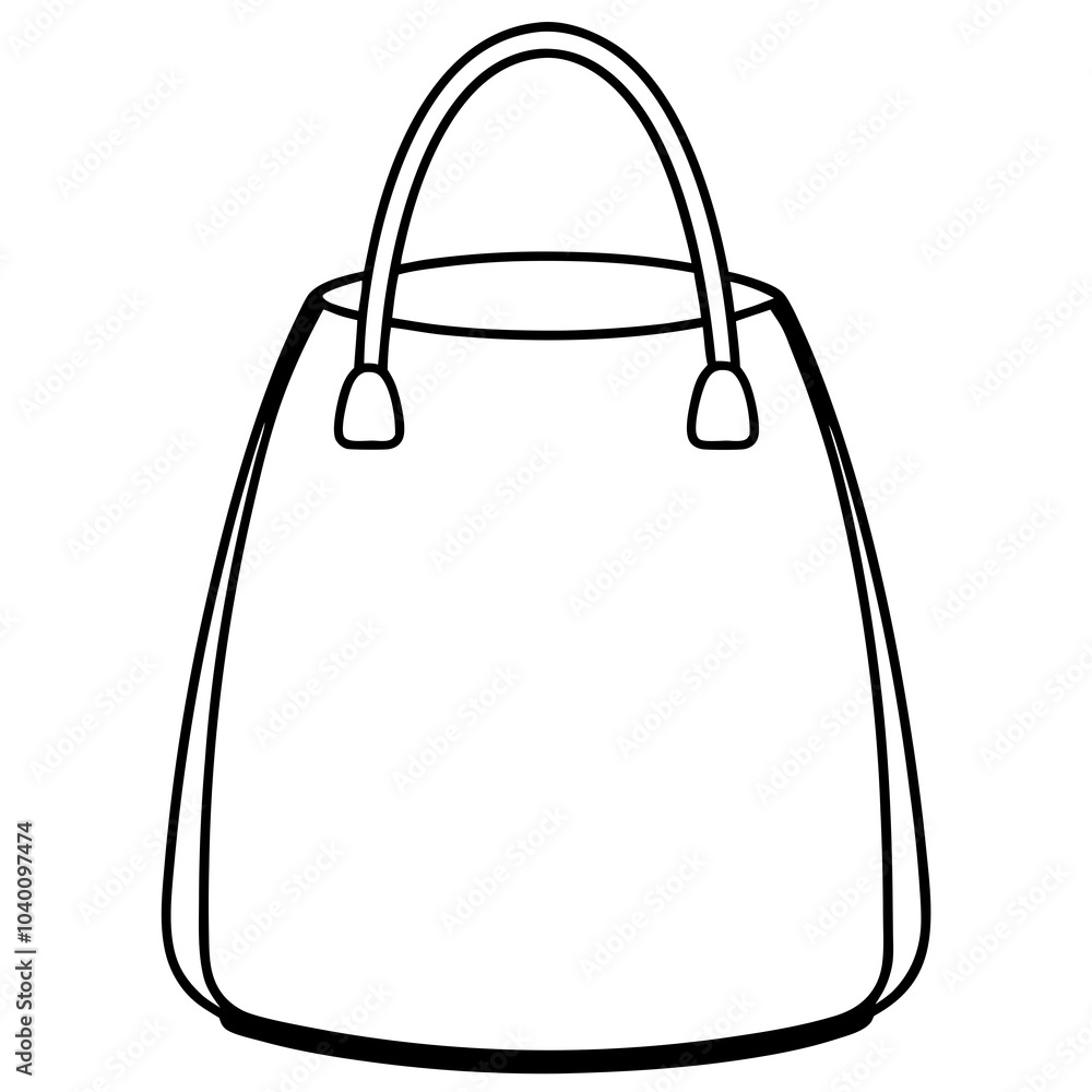 Bag silhouette vector on white background Bag silhouette vector on white background