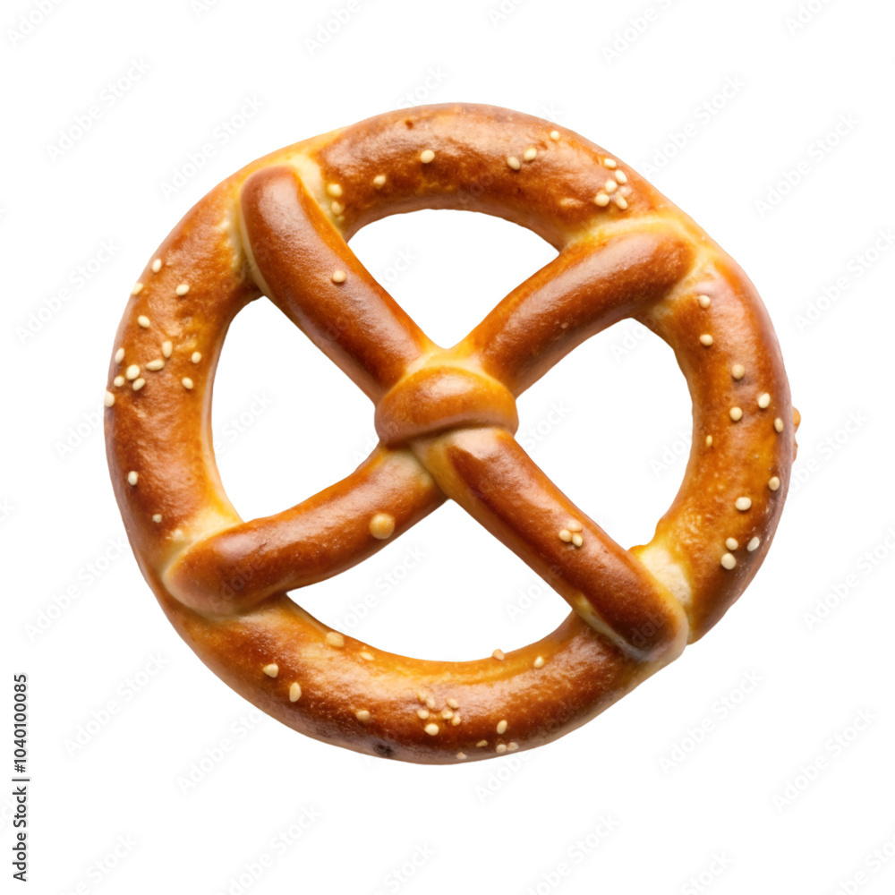 pretzels isolated on white background - Generative AI pretzels isolated on white background - Generative AI
