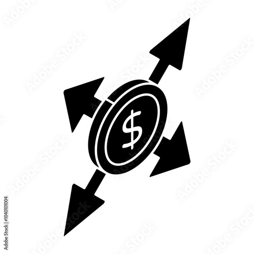 Premium design icon of money directions