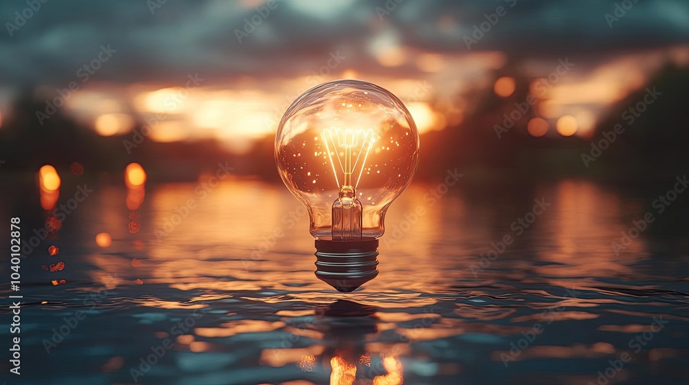 A floating lightbulb, symbolizing a simple idea or moment of clarity A floating lightbulb, symbolizing a simple idea or moment of clarity