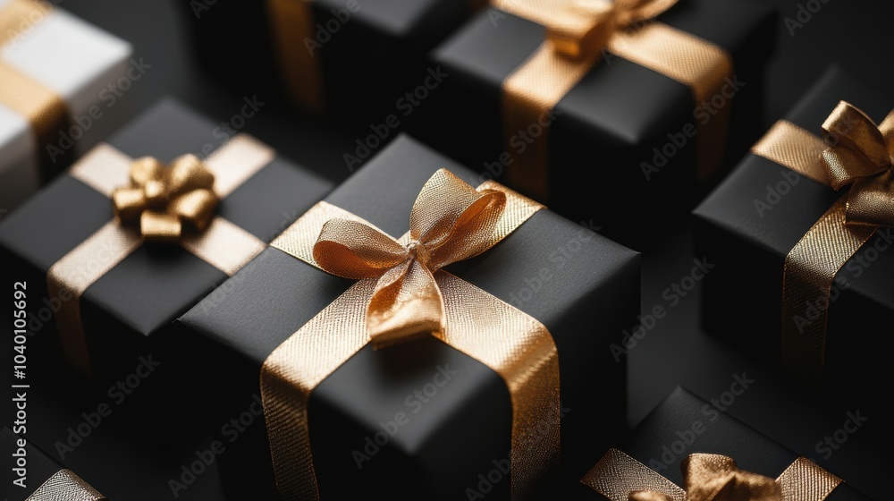 Gift box for holiday closeup view Gift box for holiday closeup view