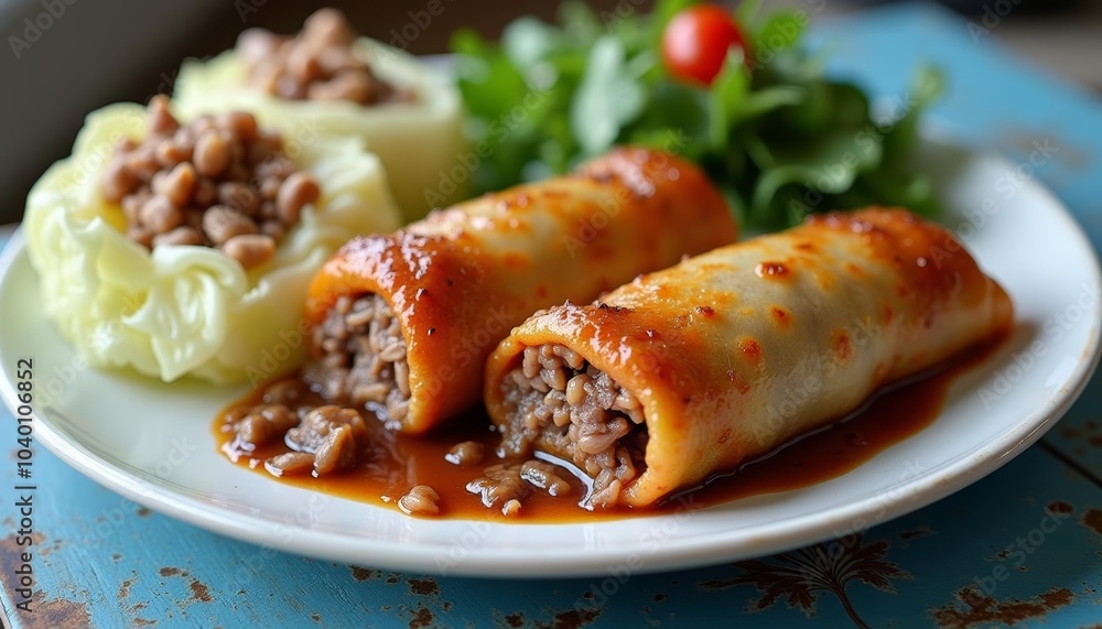 Delicious stuffed peppers with beans and greens Delicious stuffed peppers with beans and greens