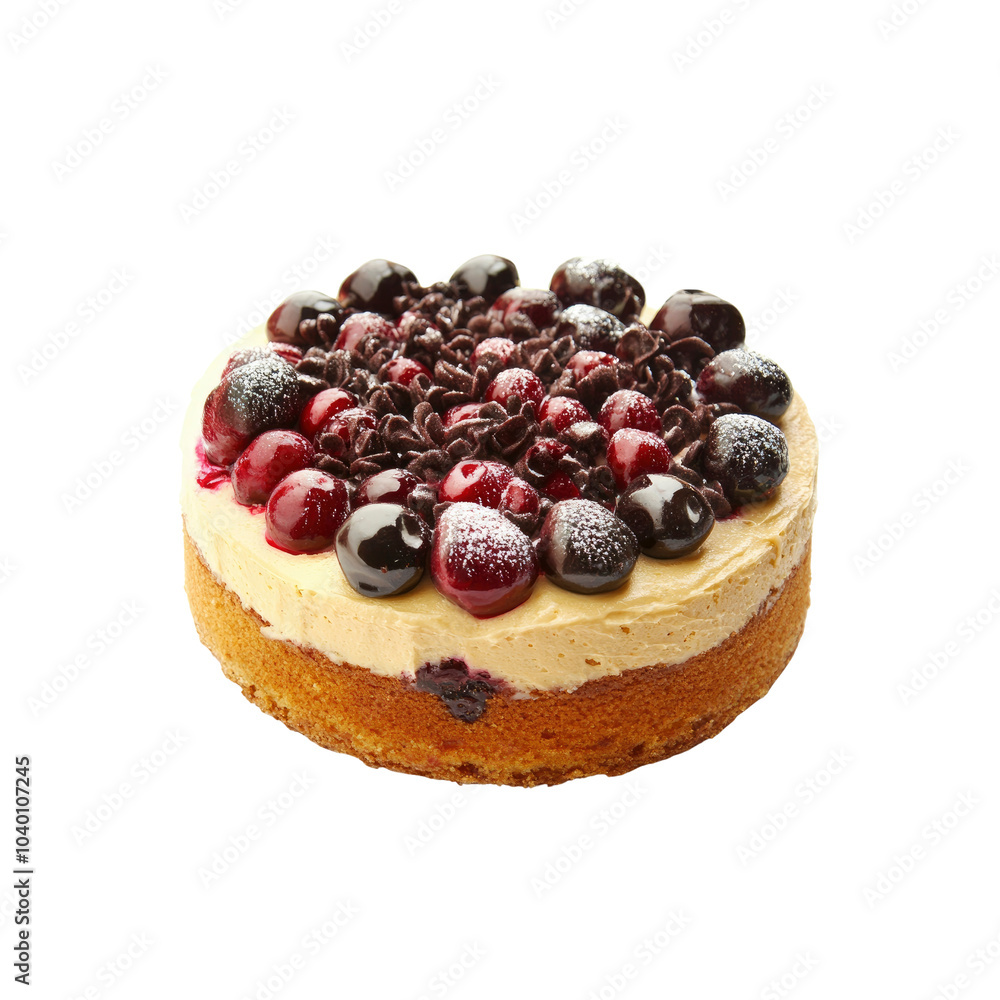 Delicious Cherry Cake with Chocolate Shavings Delicious Cherry Cake with Chocolate Shavings