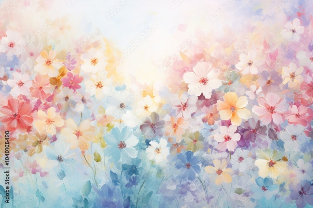 Colorful flowers pattern painting backgrounds abstract. Colorful flowers pattern painting backgrounds abstract.