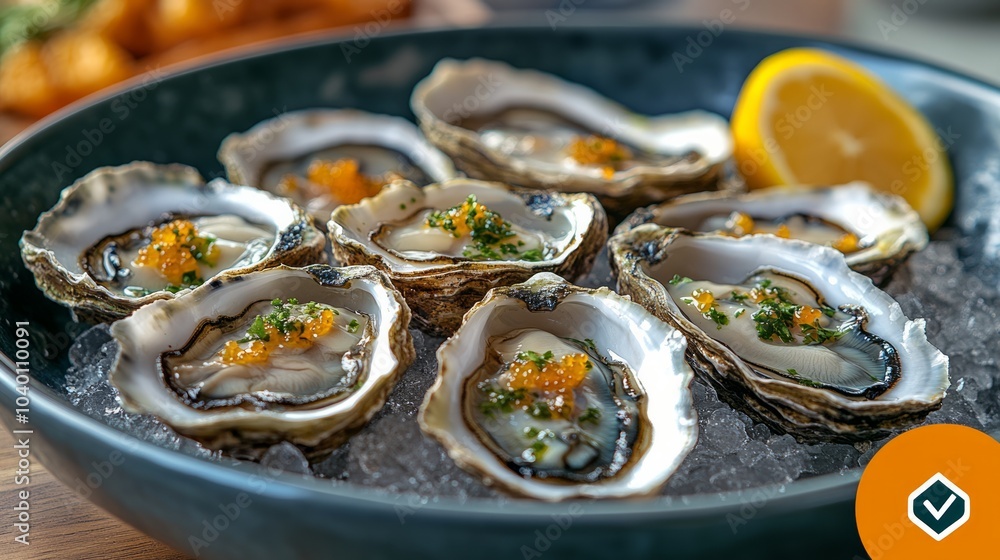 oysters inside a plate oysters inside a plate